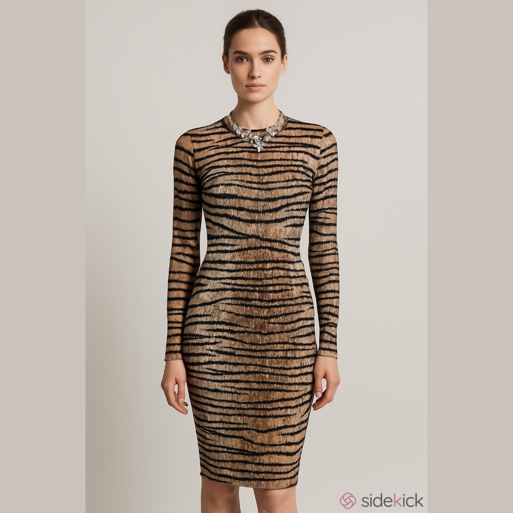 Tiger print dress